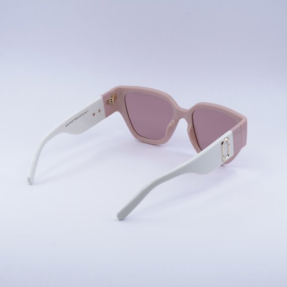 Marc Jacobs MARC 724/S 0FWM 4S Sunglasses Nude Cat Eye Frame, Brown Lenses - Picture 9 of 10